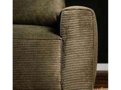 Sofá| Sofá-cama 3 lugares Verde Floresta - chaise reversível lado direito/esquerdoche com arrumação integrada (269 x 158 x 96 cm) - LAUREN Verde claro