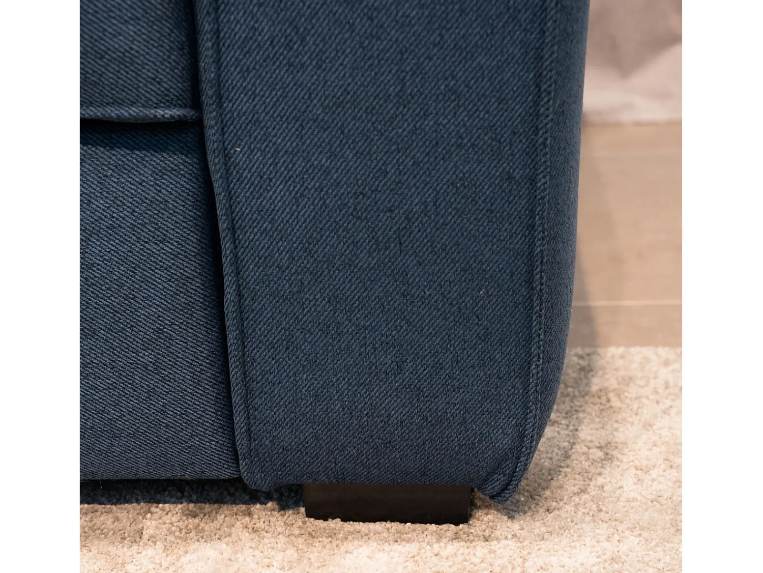 Sale Sofá-cama 3 places - chaise longue reversível lado direito/esquerdoche com arrumação integrada (248,5 x 117 x 103 cm) - HARPER Azul