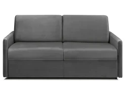 Sale Vente-unique Sofá-cama abertura rápida 3 lug. colchão de 14cm veludo cinza CALIFE Cinza antracite
