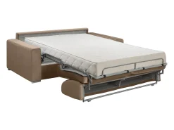 Vente-unique Sofá-cama abertura rápida 3 lugares colchão de 18 cm veludo CALITO^ Sofá