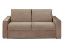 Vente-unique Sofá-cama abertura rápida 3 lug. colchão de 22 cm veludo CALITO^ Sofá