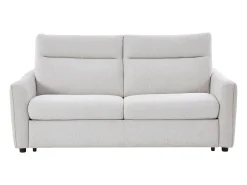 Sofá*Vente-unique Sofá-cama abertura rápida 3 lugares tecido SOVANIA Bege