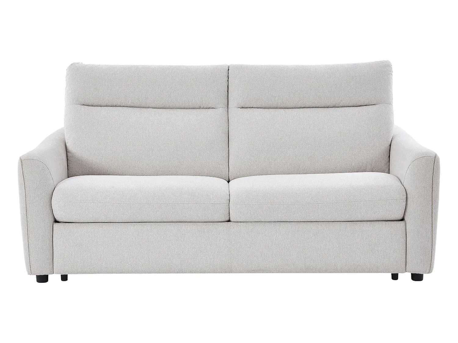 Sofá*Vente-unique Sofá-cama abertura rápida 3 lugares tecido SOVANIA Bege
