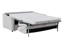 Sofá*Vente-unique Sofá-cama abertura rápida 3 lugares tecido SOVANIA Bege