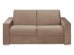 Vente-unique Sofá-cama abertura rápida 2 lug. colchão de 22cm veludo CALITO^ Sofá