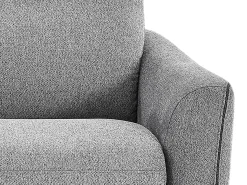 Sofá*Vente-unique Sofá-cama abertura rápida de 3 lugares tecido cinza SOVANIA Cinzento
