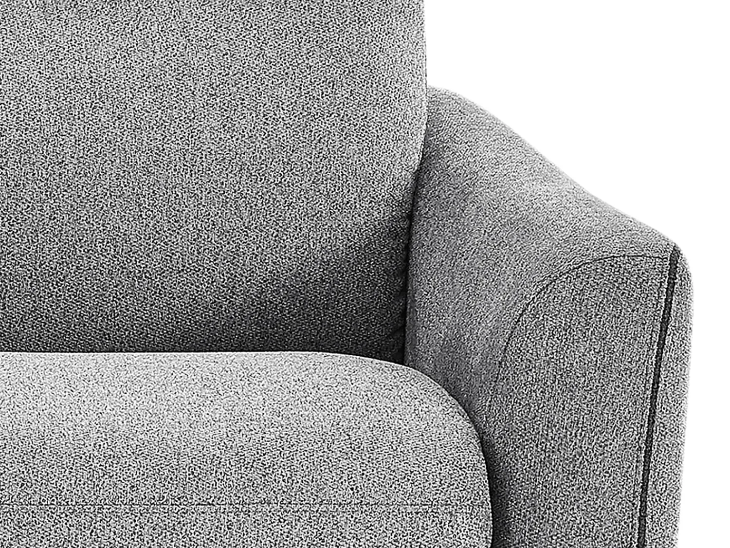 Sofá*Vente-unique Sofá-cama abertura rápida de 3 lugares tecido cinza SOVANIA Cinzento