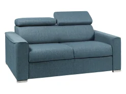 Vente-unique Sofá-cama abertura rápida em tecido assento em espuma de memória 120 cm colchão 14 cm VIZIR^ Sofá