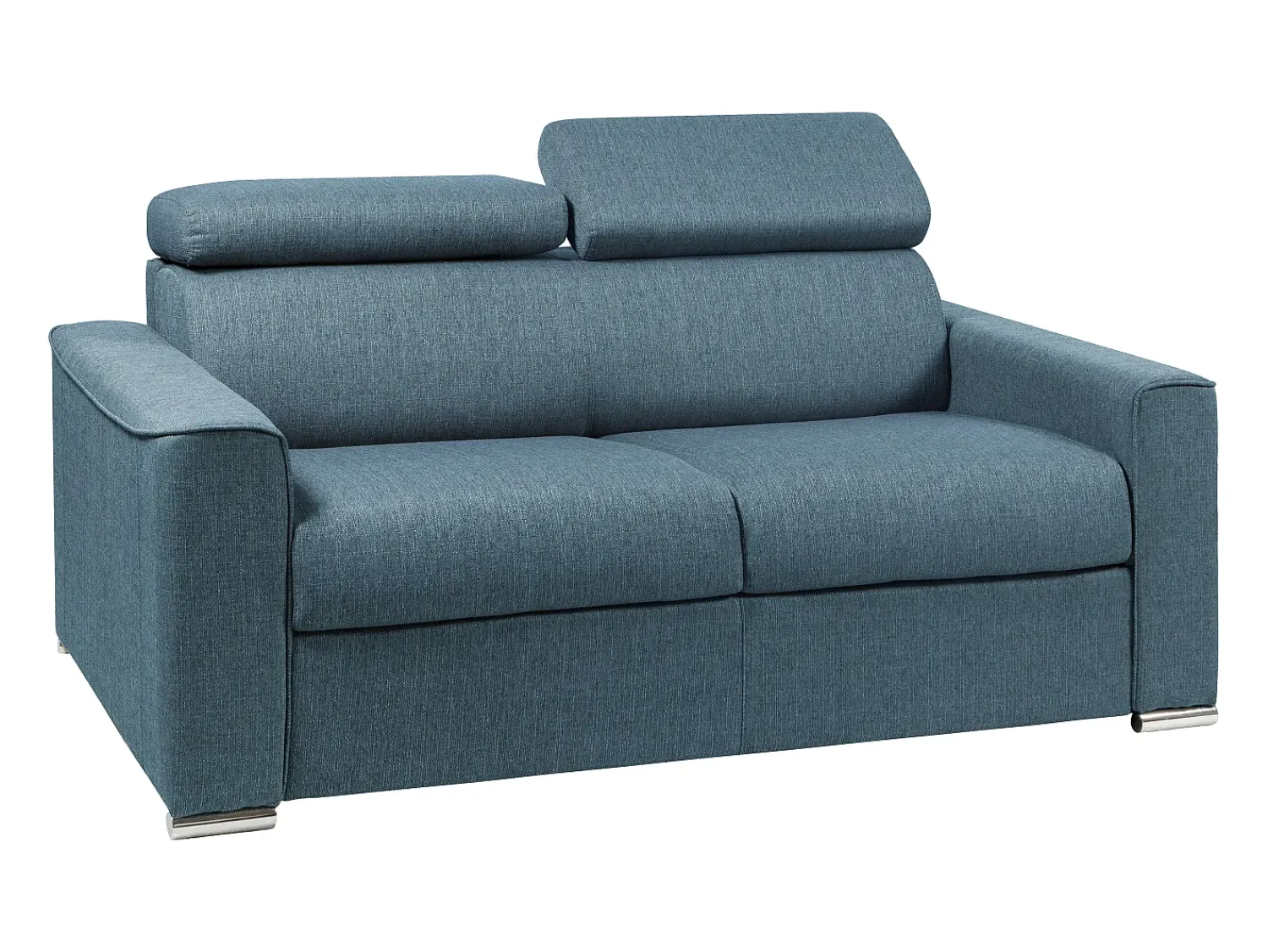 Vente-unique Sofá-cama abertura rápida em tecido assento em espuma de memória 120 cm colchão 14 cm VIZIR^ Sofá