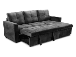 Sofá*Saldosystocks Sofá-Cama Chaise Longue Pau 215cm Bege