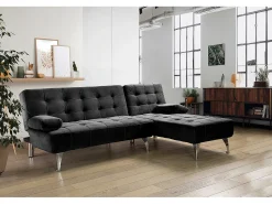 Saldosystocks Sofá-Cama Chaise Longue XS 198cm Cinza^ Sofá
