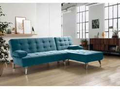 Saldosystocks Sofá-Cama Chaise Longue XS 198cm Cinza^ Sofá