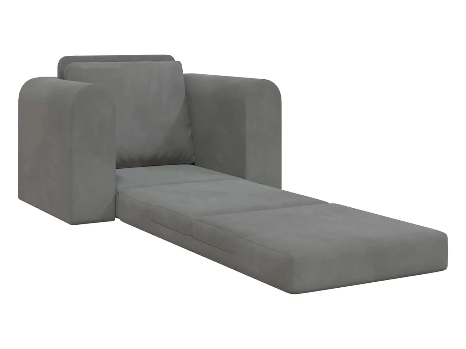 Hot vidaxl Sofá-Cama Cinza Escuro 98 x 71 x 83 cm Veludo Cinzento