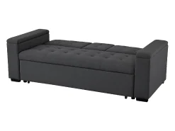 Online Concept-Usine Sofá-Cama Cinzento Escuro Conversível de 3 Lugares NOHO Moderno e Prático Cinza antracite