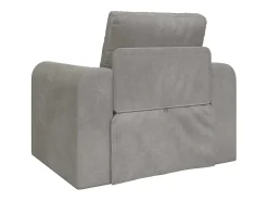Sofá|vidaxl Sofá-Cama Cinzento-claro 98 x 71 x 83 cm Veludo Cinzento claro