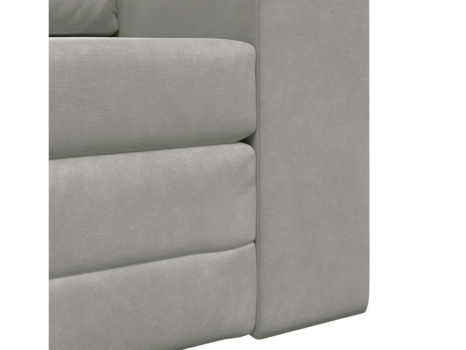 Sofá|vidaxl Sofá-Cama Cinzento-claro 98 x 71 x 83 cm Veludo Cinzento claro