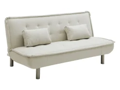 Sofá*Vente-unique Sofá-cama clic clac em tecido MISHAN Bege