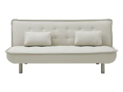 Sofá*Vente-unique Sofá-cama clic clac em tecido MISHAN Bege