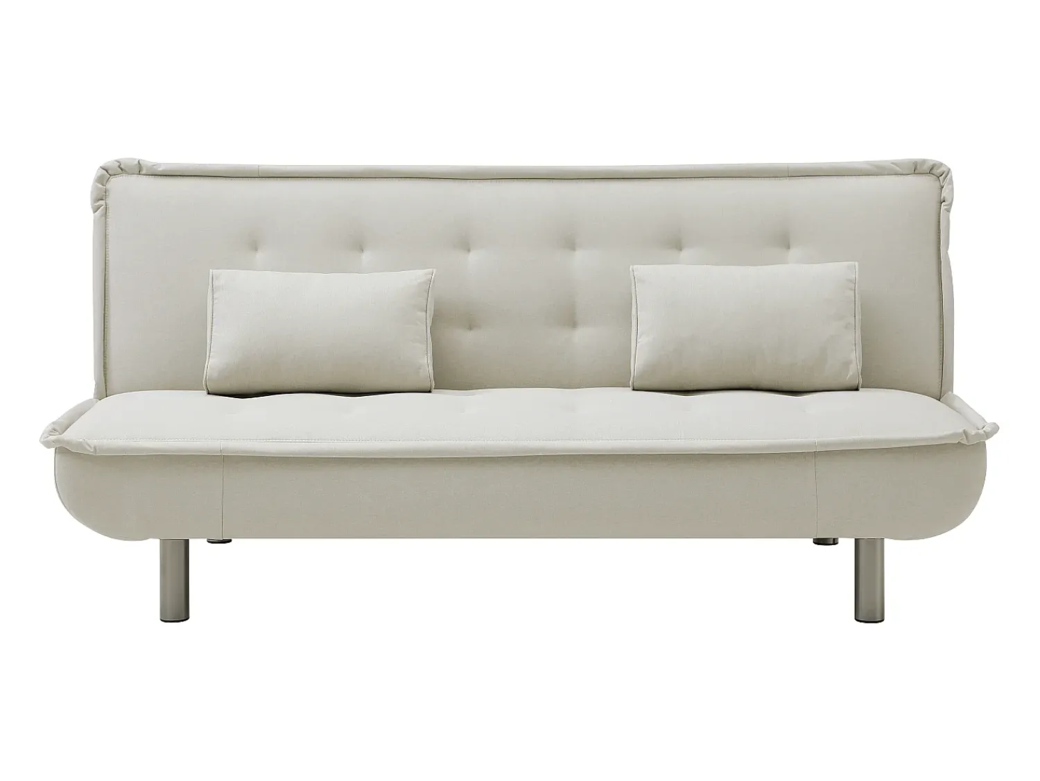 Sofá*Vente-unique Sofá-cama clic clac em tecido MISHAN Bege