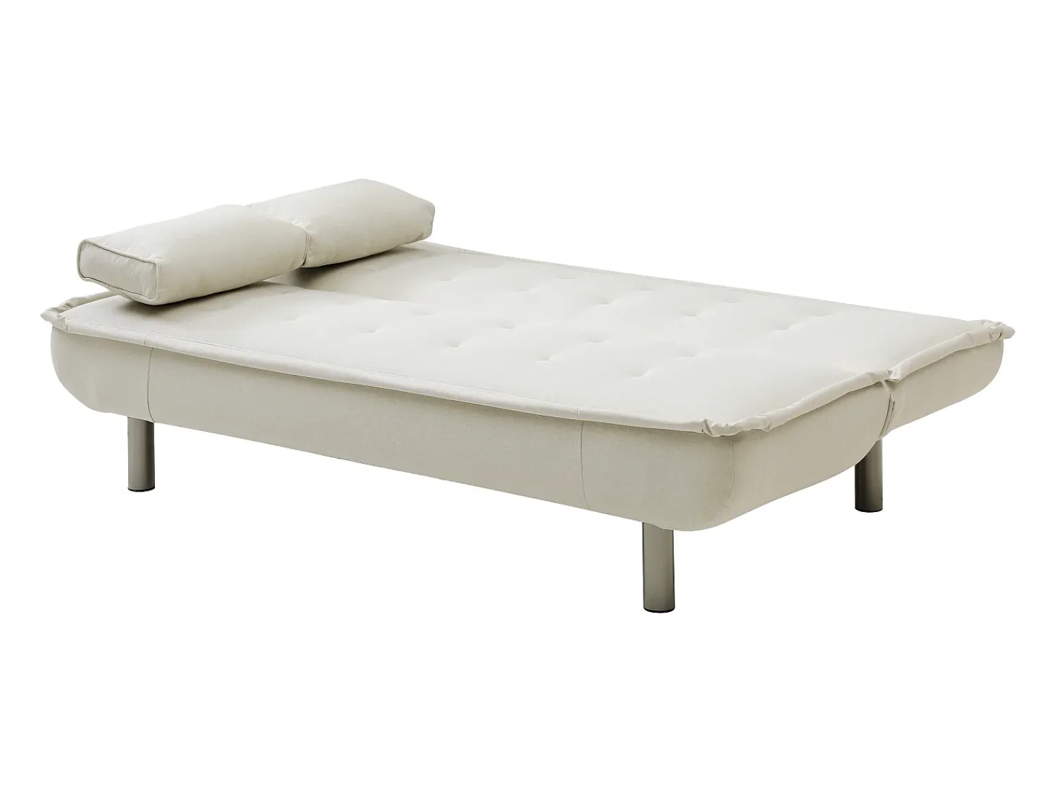 Sofá*Vente-unique Sofá-cama clic clac em tecido MISHAN Bege