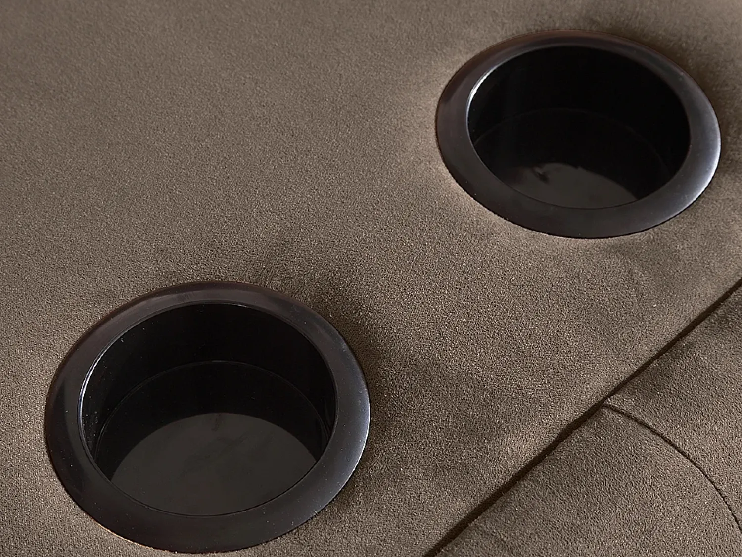 Sofá*Vente-unique Sofá-cama clic-clac de 3 lugares Microfibra DEVONSHIRE Castanho