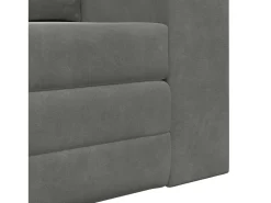 Sofá|vidaxl Sofá-Cama 60cm Cinza Escuro Veludo Cinzento