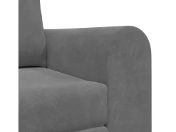 Sofá|vidaxl Sofá-Cama 60cm Cinza Escuro Veludo Cinzento