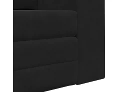 Sofá*vidaxl Sofá-Cama 60cm Veludo Preto