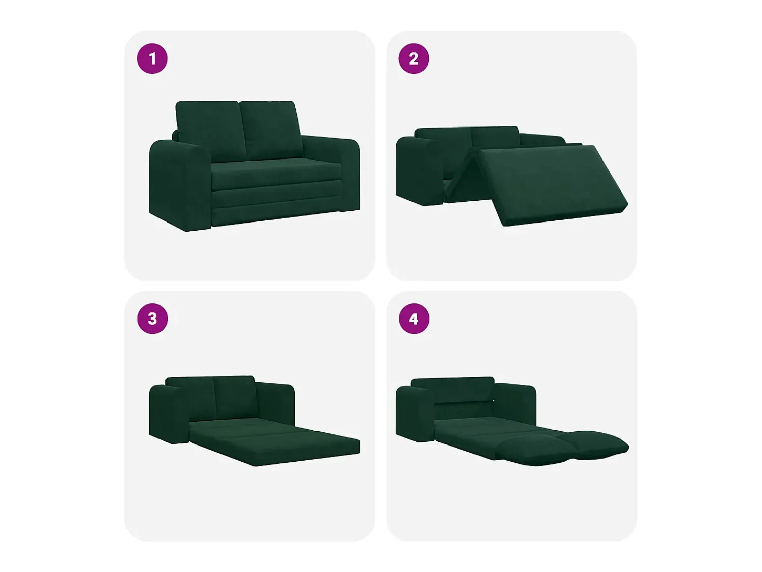vidaxl Sofá-Cama 60cm Escuro Veludo^ Sofá