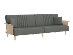 Sofá* Sofá-cama com apoio de braços tecido -escuro PT229468 Cinzento
