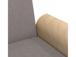 Sofá|vidaxl Sofá-cama com apoio de braços tecido cinzento-acastanhado Taupe