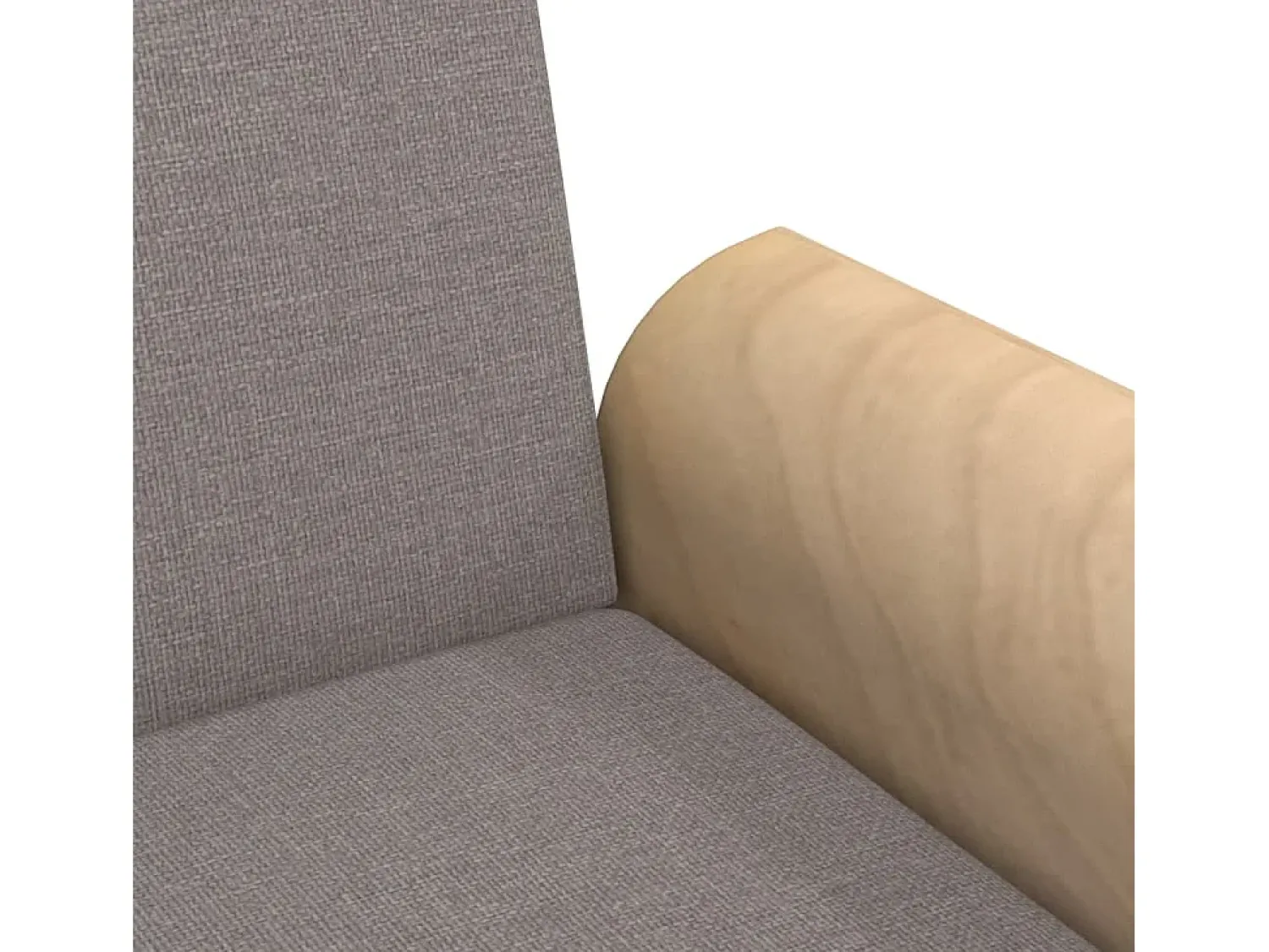 Sofá|vidaxl Sofá-cama com apoio de braços tecido cinzento-acastanhado Taupe
