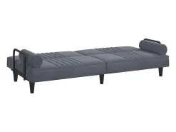 Online vidaxl Sofá-cama com apoio de braços veludo -escuro Cinzento