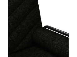 Clearance vidaxl Sofá-cama com apoio de braços tecido Preto