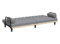 vidaxl Sofá-cama com apoio de braços tecido -claro^ Sofá