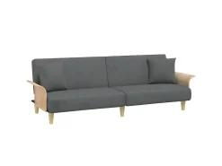 Sofá* Sofá-cama com apoio de braços tecido -escuro PT805258 Cinzento