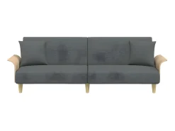 Sofá* Sofá-cama com apoio de braços tecido -escuro PT805258 Cinzento