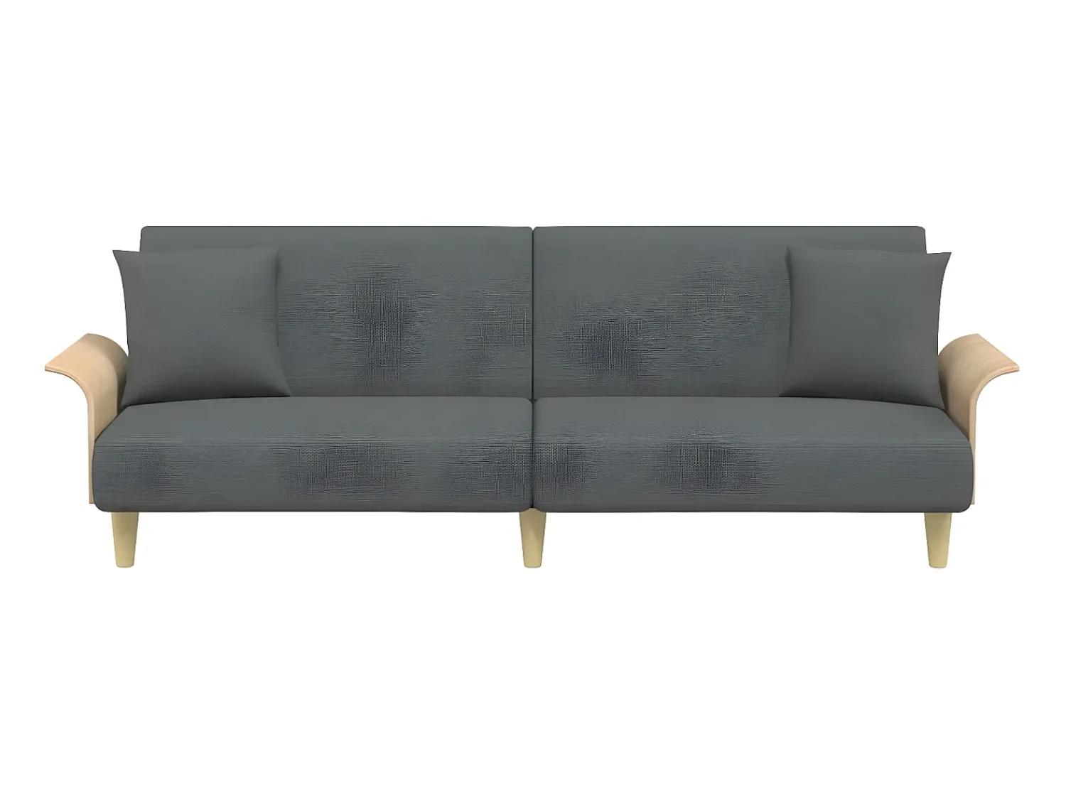 Sofá* Sofá-cama com apoio de braços tecido -escuro PT805258 Cinzento