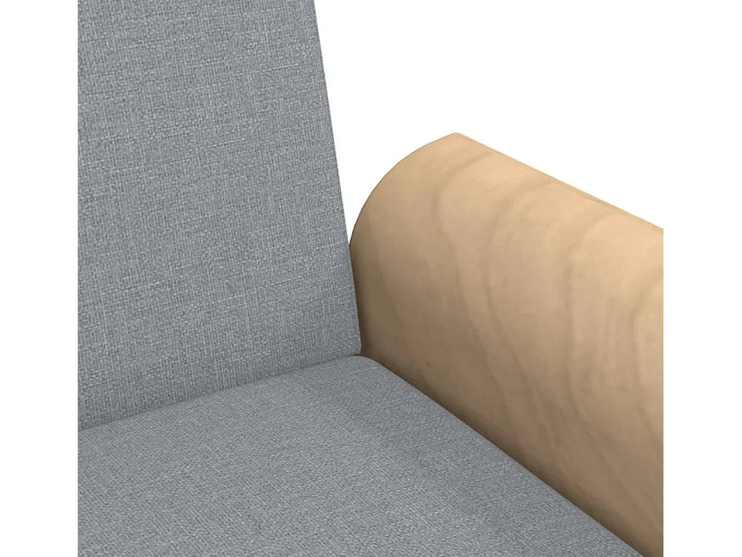 Sofá*Helloshop26 Sofá-cama com braços 224 x 89 x 70 cm tecido cinza claro 02_0021007 Cinzento