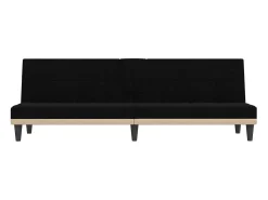 Sofá-cama com suporte para copos tecido PT370858^ Sofá