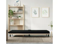 Sofá-cama com suporte para copos tecido PT370858^ Sofá