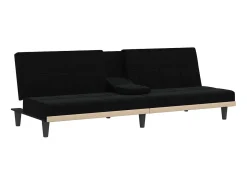 Sofá-cama com suporte para copos tecido PT370858^ Sofá