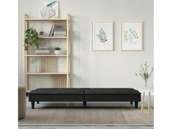 Sofá-cama com suporte para copos veludo PT721477^ Sofá