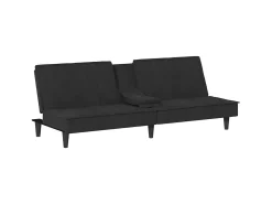 Sofá-cama com suporte para copos veludo PT721477^ Sofá
