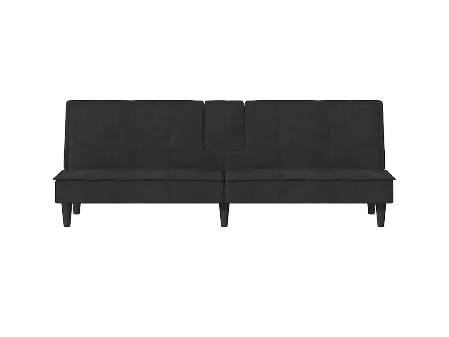 Sofá-cama com suporte para copos veludo PT721477^ Sofá