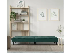 Sofá* Sofá-cama com suportes para copos veludo -escuro PT648269 Verde