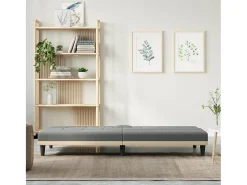 Sofá| Sofá-cama com suportes para copos tecido -escuro PT963018 Cinzento