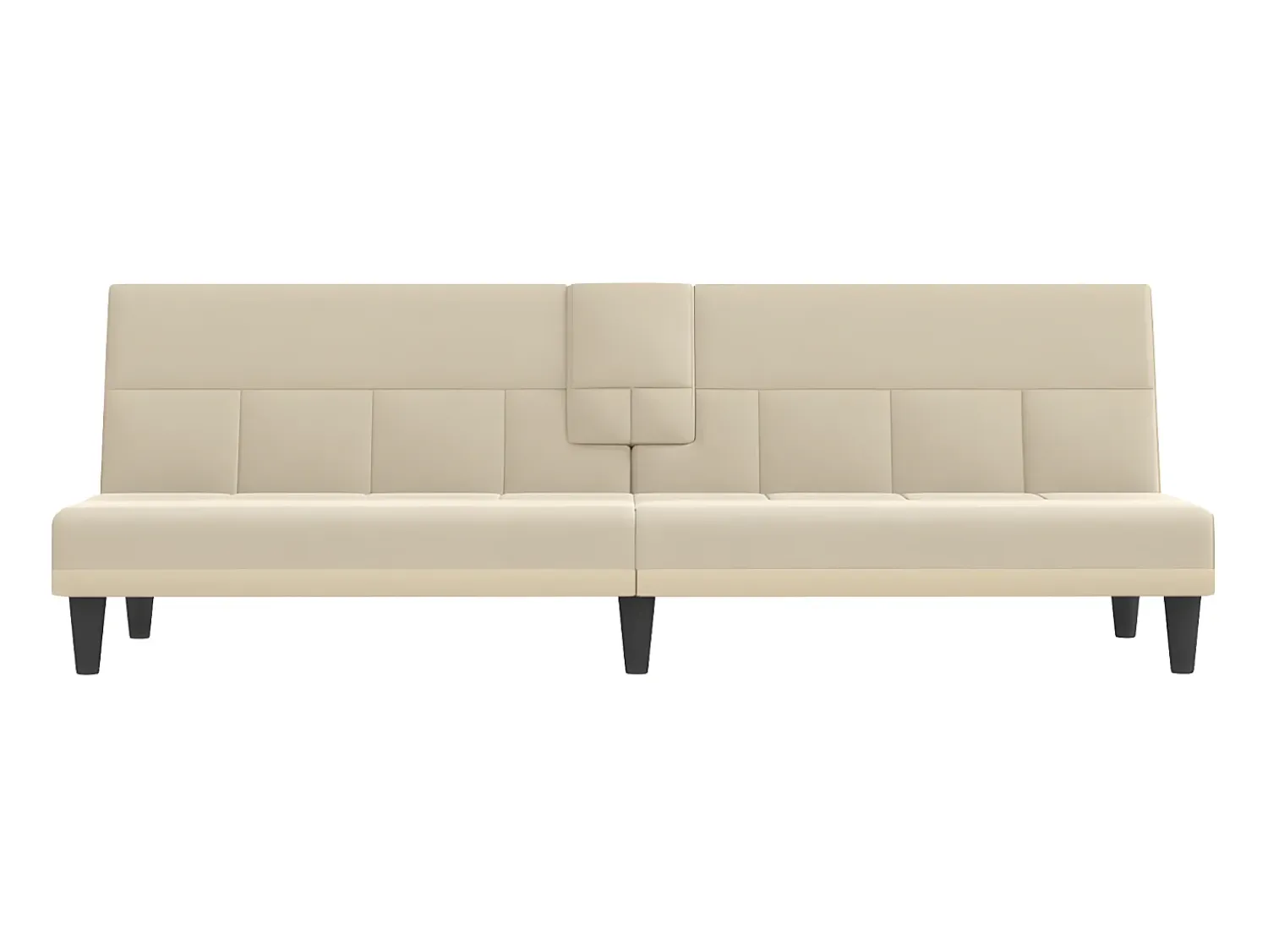 Hot Sofá-cama com suportes para copos tecido cor PT127698 Creme