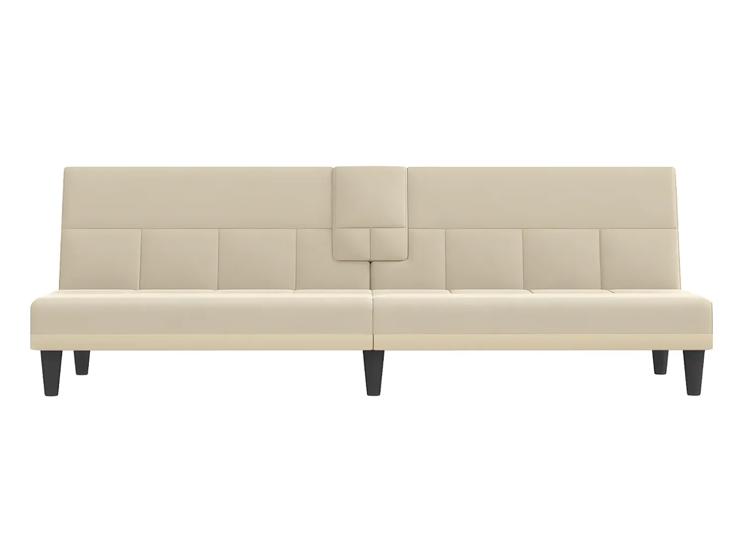 Hot Sofá-cama com suportes para copos tecido cor PT127698 Creme