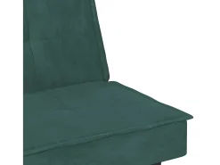 Clearance vidaxl Sofá-cama com suportes para copos veludo -escuro Verde
